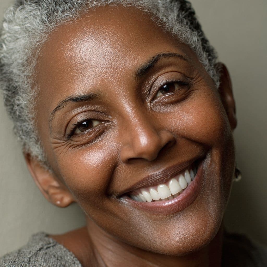 Woman smiling