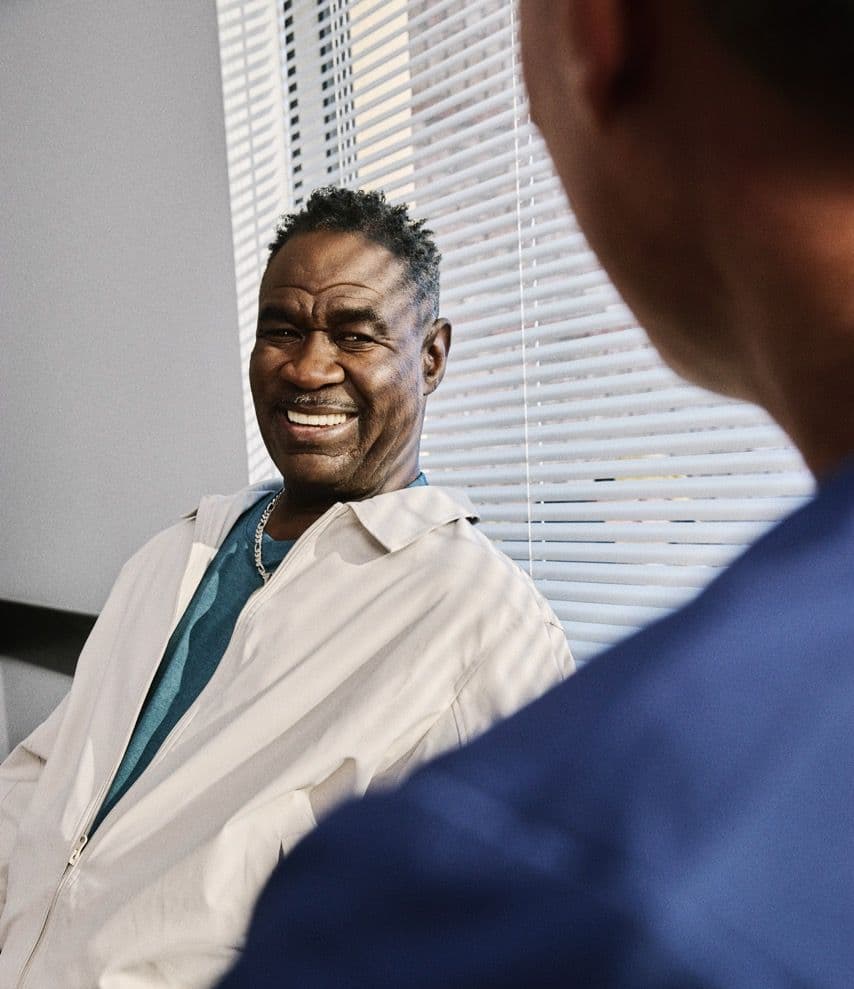 man smiling