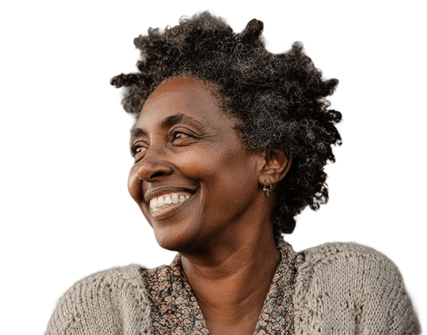 Woman smiling