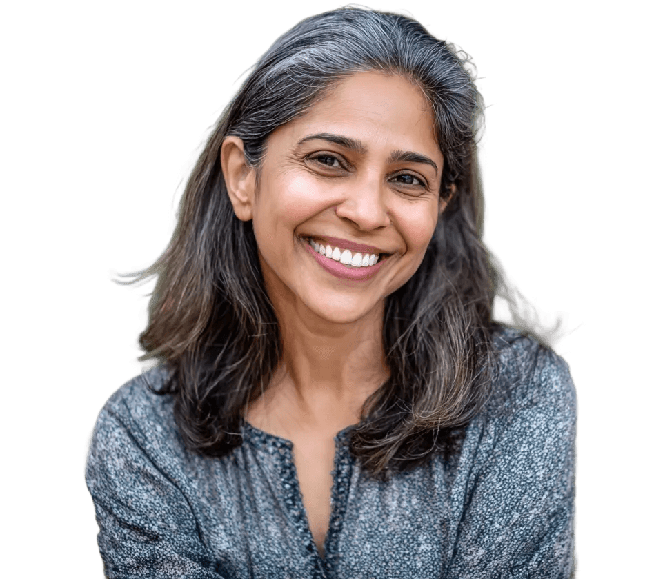 Woman smiling